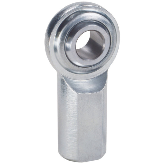 QA1 C Series 2-Pc Rod End - Female/Left Hand - .625in Bore x 5/8-18 - Carbon Steel w/PTFE