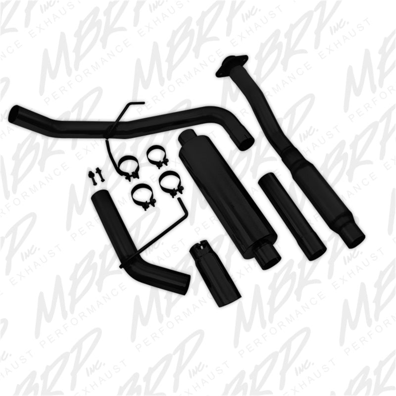 MBRP 11-14 Ford F150 3in Cat Back Single Side Exit Black Coated Exhaust System