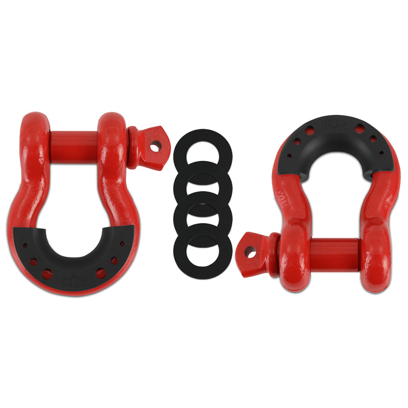 Borne Off-Road Borne D-Ring Shackle Set Red