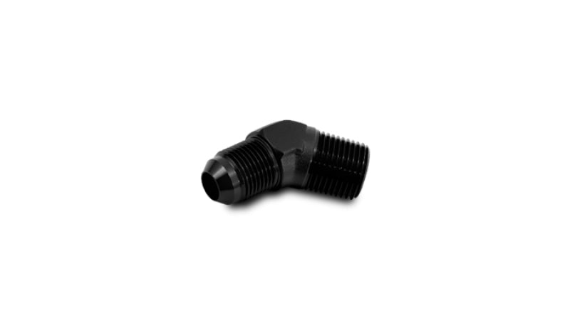 Vibrant -16AN to 1in NPT 45 Degree Elbow Adapter Fitting