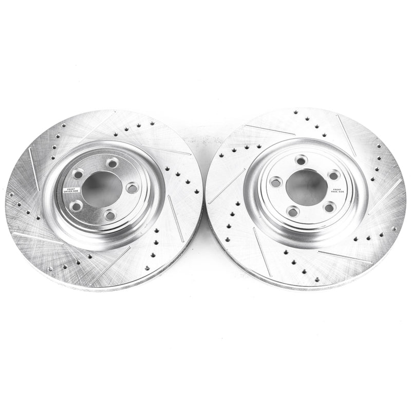 Power Stop 14-19 Jaguar F-Type Front Evolution Drilled & Slotted Rotors - Pair