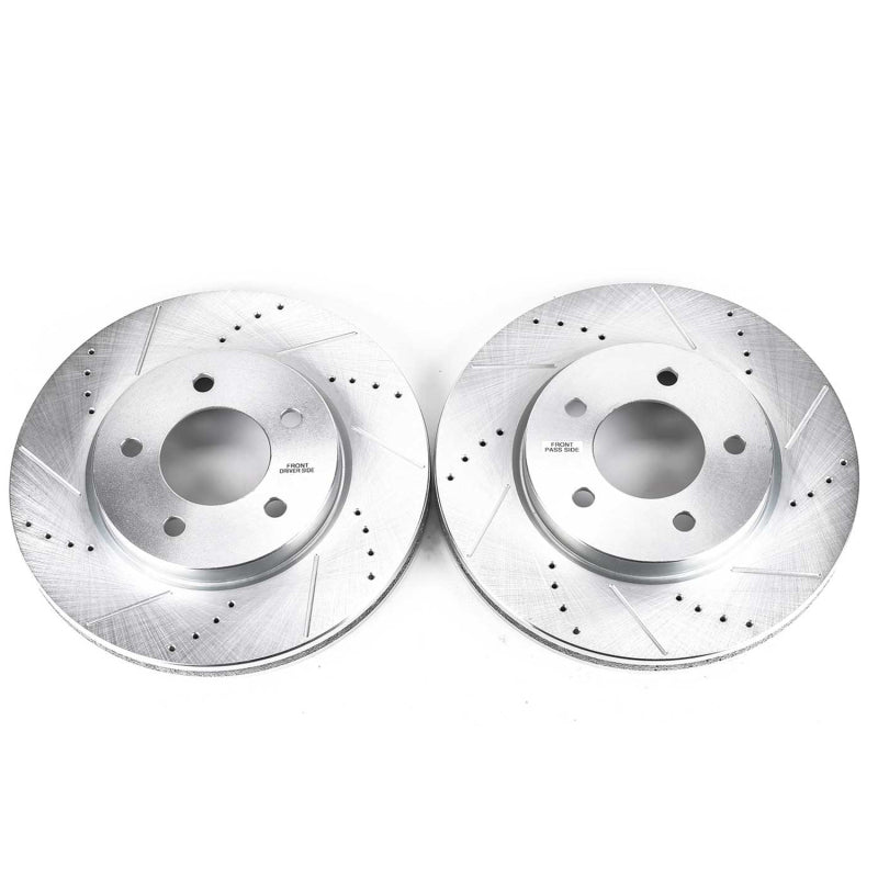 Power Stop 04-08 Chrysler Pacifica Front Evolution Drilled & Slotted Rotors - Pair