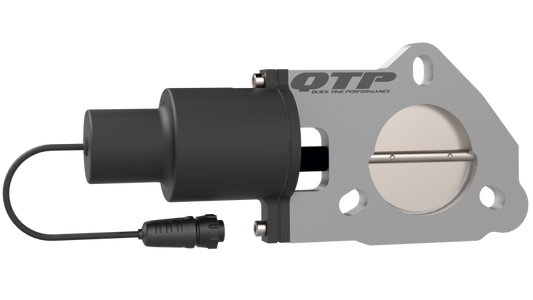 QTP 2.5in Bolt-On QTEC Electric Cutout Valve - Single