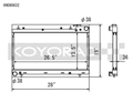Koyo 93-98 Subaru Impreza 1.8/2.2L (MT) Radiator