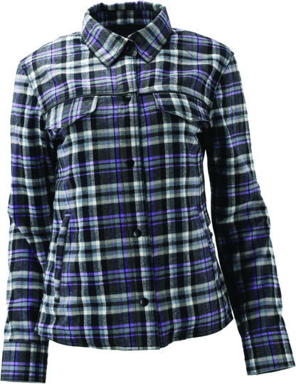 River Road Cameo Flannel Moto Shirt Womens - Small