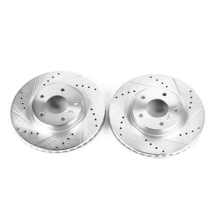 Power Stop 13-19 Nissan Altima Front Evolution Drilled & Slotted Rotors - Pair