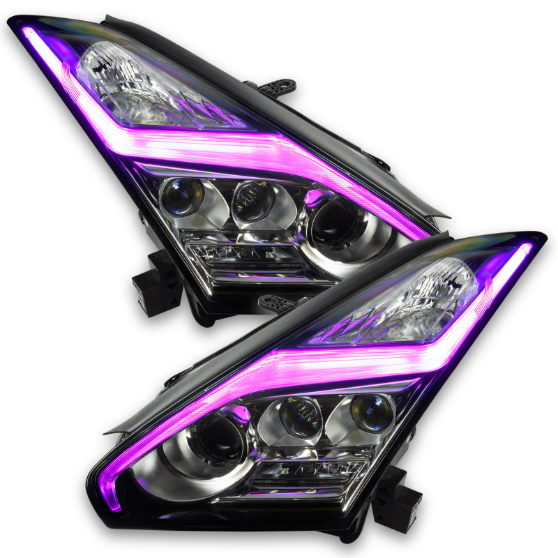 Oracle 15-21 Nissan GT-R RGB+W (Lightning Bolt) Headlight DRL Kit- w/o Controller SEE WARRANTY