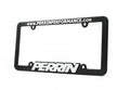 PERRIN License Plate Frame - Black w/White Lettering