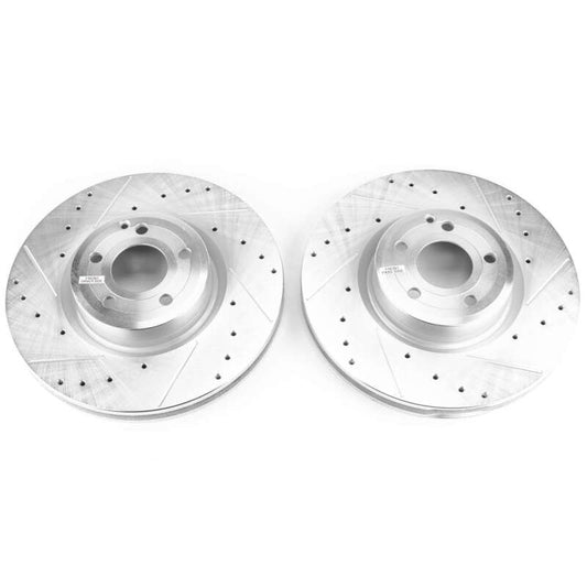 Power Stop 15-16 Mercedes-Benz SL400 Front Evolution Drilled & Slotted Rotors - Pair