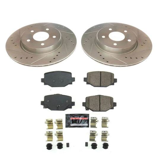 Power Stop 2019 Infiniti QX50 Rear Z23 Evolution Sport Brake Kit