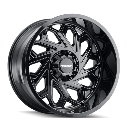 Mayhem 8112 Essex 20x12 / 6x135 BP / -51mm Offset / 106mm Hub Black w/ Milled Spokes Wheel