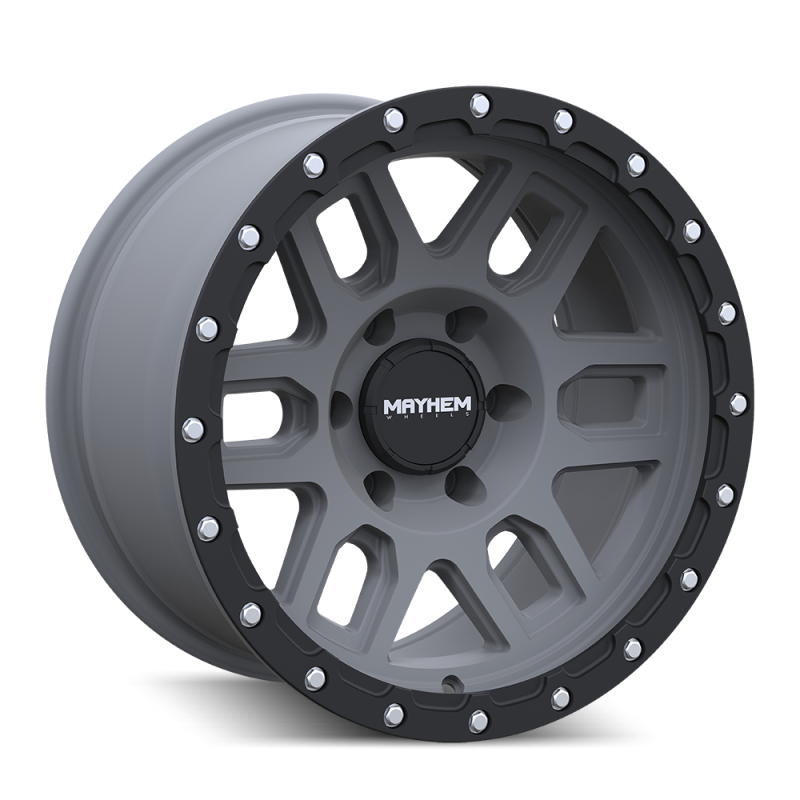 Mayhem 8304 Delta 20x9 / 6x139.7 BP / 0mm Offset / 106mm Hub Matte Gunmetal w/ Matte Black Lip Wheel