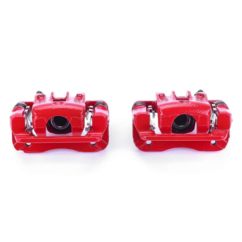 Power Stop 07-10 Hyundai Elantra Rear Red Calipers w/Brackets - Pair