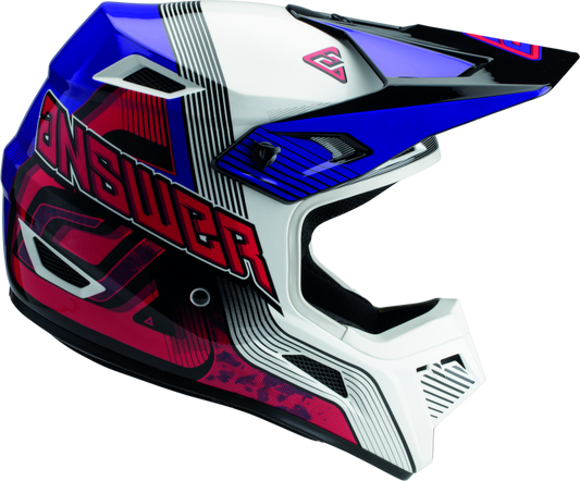 Answer AR1 Vendetta Helmet Red/White/Purple Youth - Small