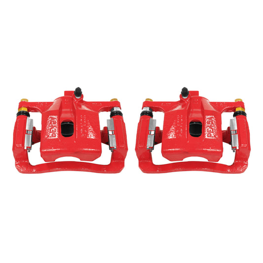 Power Stop 06-10 Hummer H3 Rear Red Calipers w/Brackets - Pair