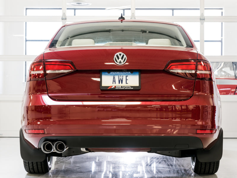 AWE Tuning 09-14 Volkswagen Jetta Mk6 1.4T Track Edition Exhaust - Chrome Silver Tips - Precision R