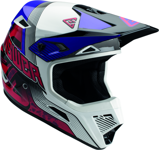 Answer AR1 Vendetta Helmet Red/White/Purple - Medium