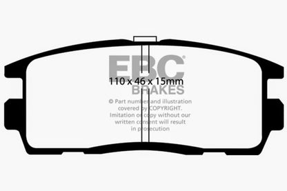 EBC 10+ Chevrolet Equinox 2.4 Greenstuff Rear Brake Pads