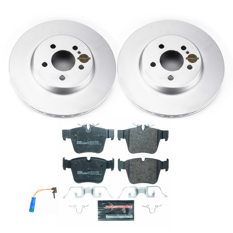 Power Stop 17-21 Mercedes-Benz C43 AMG Rear Eurostop Brake Kit