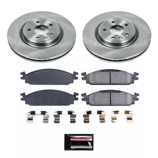 Power Stop 2010 Lincoln MKT Front Semi-Coated Rotor Kit