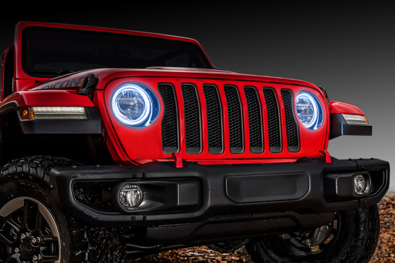 Oracle Jeep Wrangler JL/Gladiator JT LED Surface Mount Headlight Halo Kit - White SEE WARRANTY