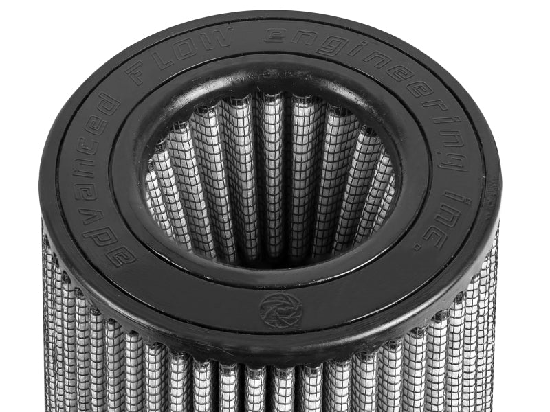 aFe MagnumFLOW Pro DRY S Replacement Air Filter 4in F x 6in B (mt2) x 4-1/2in T (Inv) x 7-1/2in H - Precision R