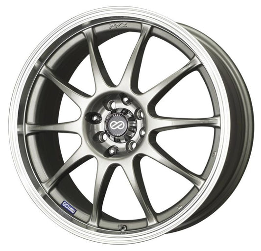 Enkei J10 16x7 5x100/114.3 38mm Offset 72.62mm Bore Dia Silver Paint Wheel