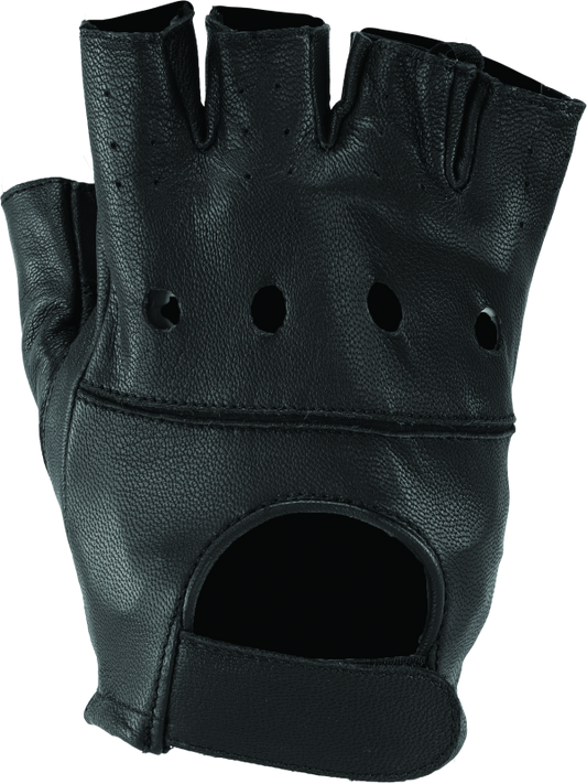 Kuryakyn Leather By River Road Diamond Shorty Gloves Black Womens - Large