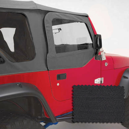 Rugged Ridge Upper Soft Door Kit Black Diamond 03-06 Jeep Wrangler