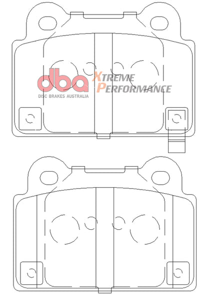 DBA 08-14 Mitsubishi EVO XP650 Rear Brake Pads