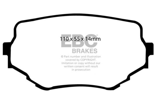 EBC 99-05 Suzuki Grand Vitara 2.5 Greenstuff Front Brake Pads