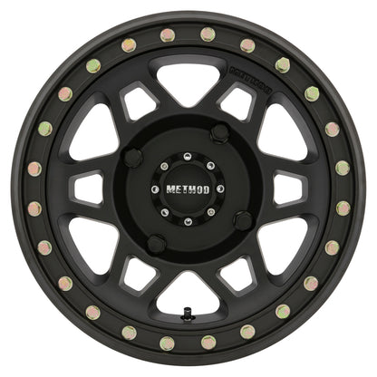 Method MR405 UTV Beadlock 15x7 / 4+3/13mm Offset / 4x156 / 132mm CB Matte Black Wheel