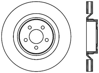 StopTech SportStop 06-09 Chrysler SRT-8 Front Right Drilled & Slotted Rotor