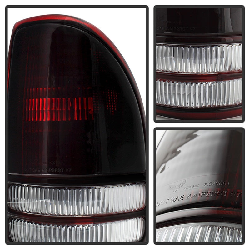 Xtune Dodge Dakota 1997-2004 OEM Style Tail Lights -Red Smoked ALT-JH-DDAK97-OE-RSM