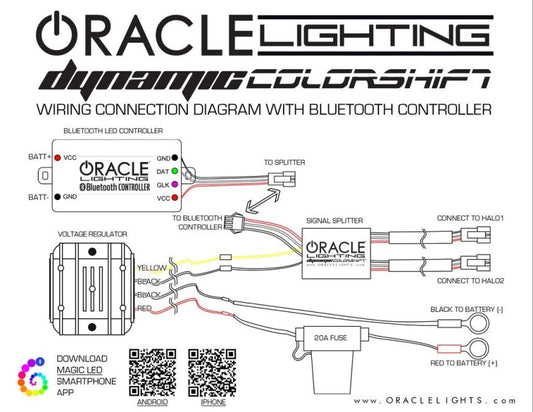 Oracle Ford Superduty 17-19 Dynamic Headlight DRL - ColorSHIFT - Dynamic SEE WARRANTY