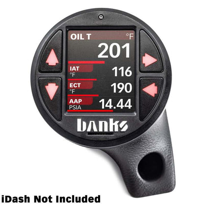 Banks Power 18-23 Jeep Wrangler/Gladiator - iDash Stealth Single Gauge Pod Kit