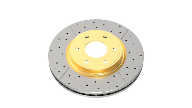 DBA 09-15 Toyota Landcruiser / 10-13 Lexus GX460 Front Drilled & Slotted Street Series Rotor