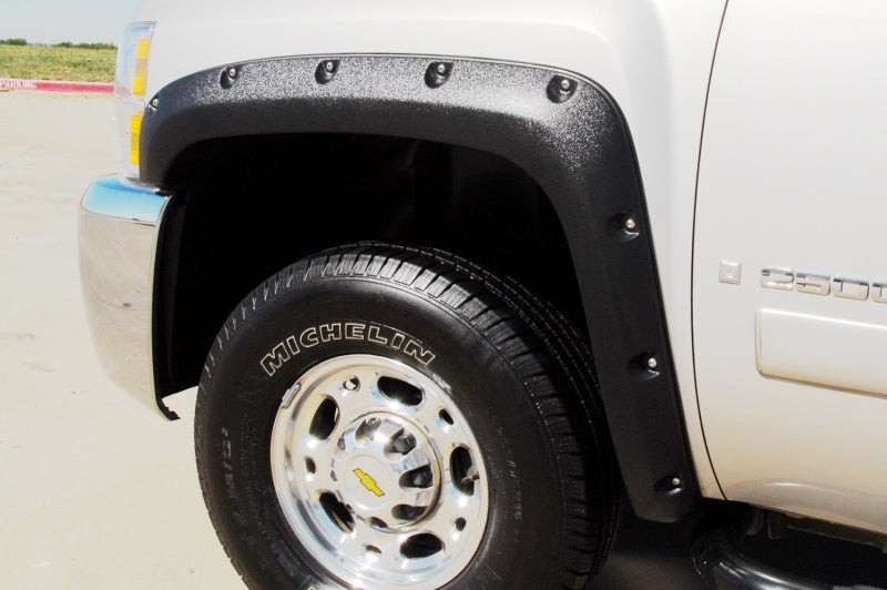 Lund 07-13 Chevy Silverado 1500 RX-Rivet Textured Elite Series Fender Flares - Black (4 Pc.)