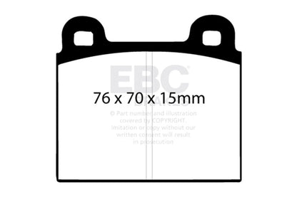 EBC 68-72 Alfa Romeo 1750 1.75 Ultimax2 Front Brake Pads