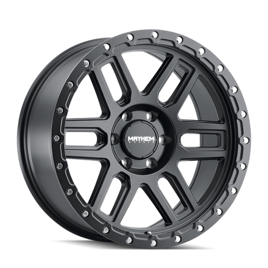 Mayhem 8304 Delta 20x9 / 5x150 BP / 0mm Offset / 110mm Hub Matte Black Wheel