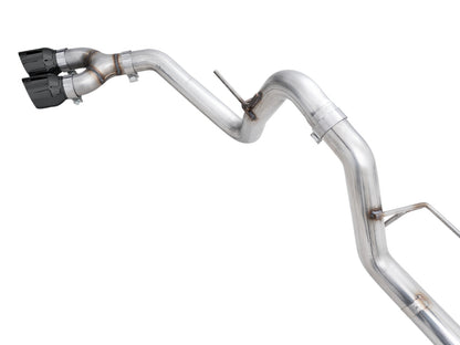 AWE 0FG 21+ Ford F150 Dual Side Exit Cat-Back Exhaust - 4.5in Diamond Black Tips - Precision R