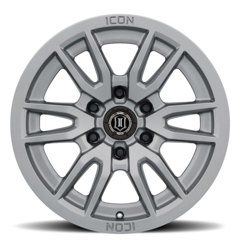 ICON Vector 6 17x8.5 6x135 6mm Offset 5in BS 87.1mm Bore Titanium Wheel