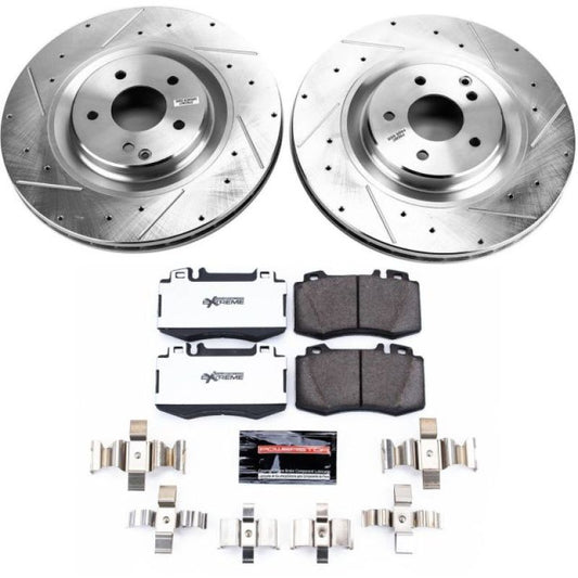 Power Stop 02-04 Mercedes-Benz C32 AMG Front Z26 Street Warrior Brake Kit