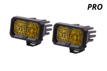 Diode Dynamics Stage Series 2 In LED Pod Pro - Yellow Spot Standard ABL (Pair)