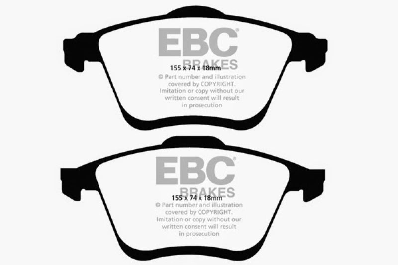 EBC 06-09 Mazda 6 2.3 Turbo (Mazdaspeed) Ultimax2 Front Brake Pads