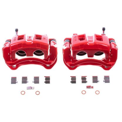 Power Stop 2002 Honda Passport Front Red Calipers w/Brackets - Pair