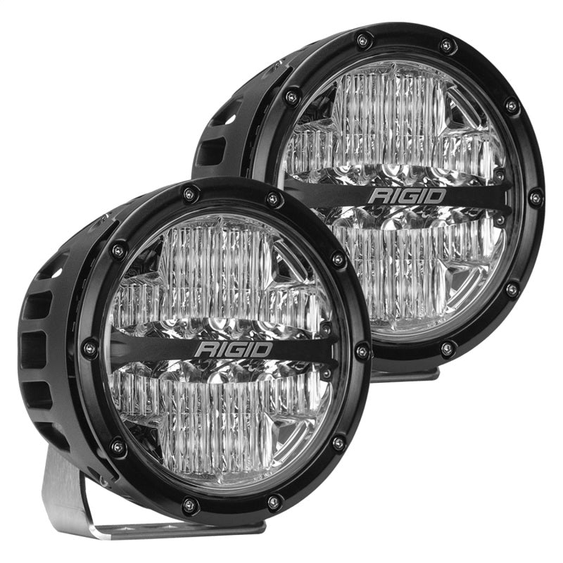 Rigid Industries 360-Series 6in LED Off-Road Drive Beam - Amber Backlight (Pair)