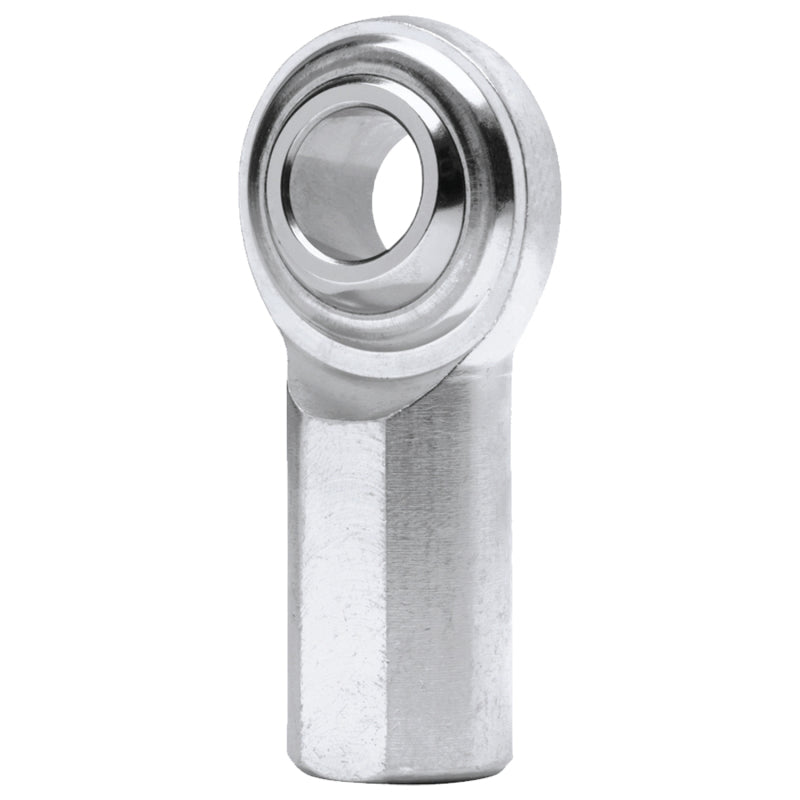 QA1 G Series 2-Pc Rod End - Female/Left Hand - .25in Bore x 1/4-28 - Stainless Steel w/PTFE