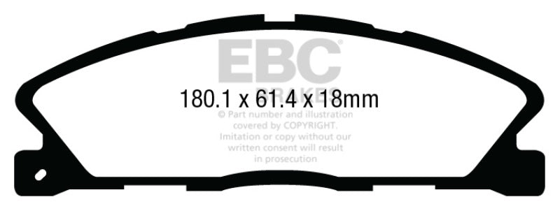 EBC 2013+ Lincoln MKT 3.5L Twin Turbo Ultimax2 Front Brake Pads