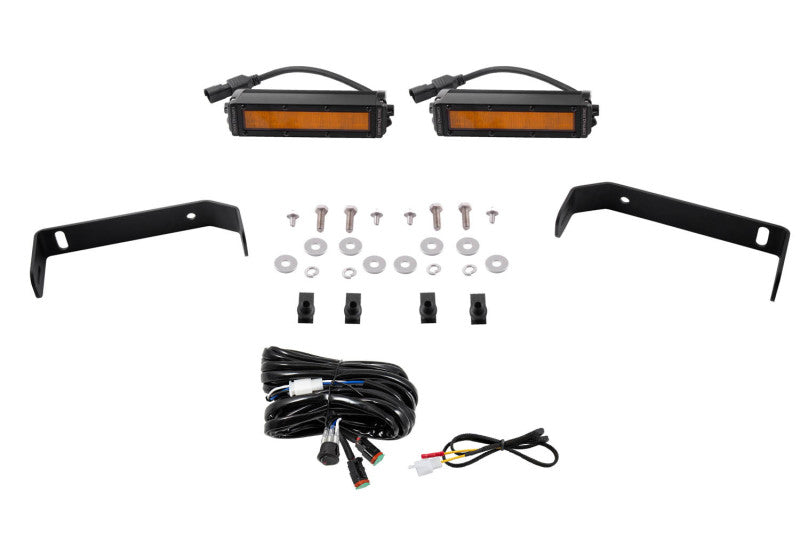 Diode Dynamics 19-21 Ford Ranger SS6 LED Lightbar Kit - Amber Wide